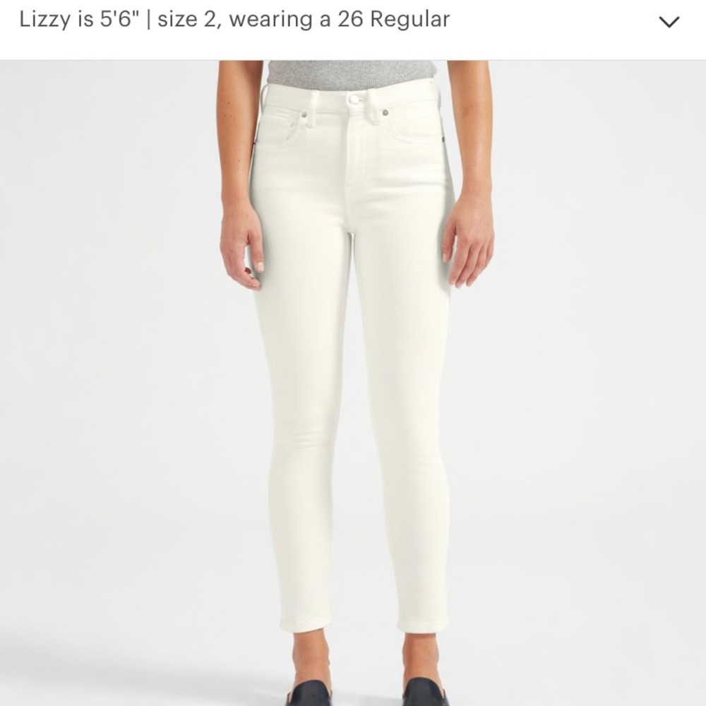 Everlane jeans in ‘Bone’